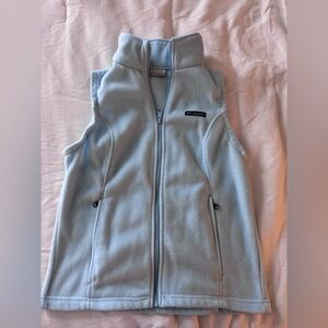 Columbia Light Blue Fleece Vest